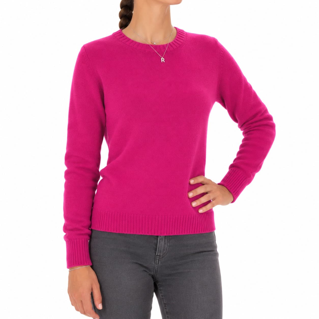 Emilio Romanelli Maglia cashmere girocollo