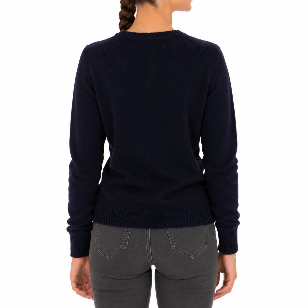 Maglia cashmere girocollo