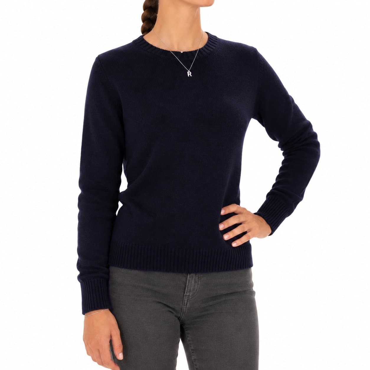 Emilio Romanelli Maglia cashmere girocollo