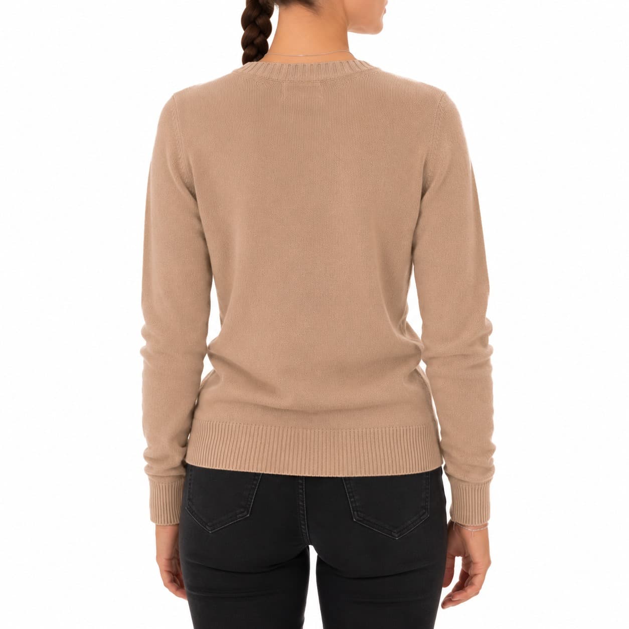 Maglia cashmere girocollo