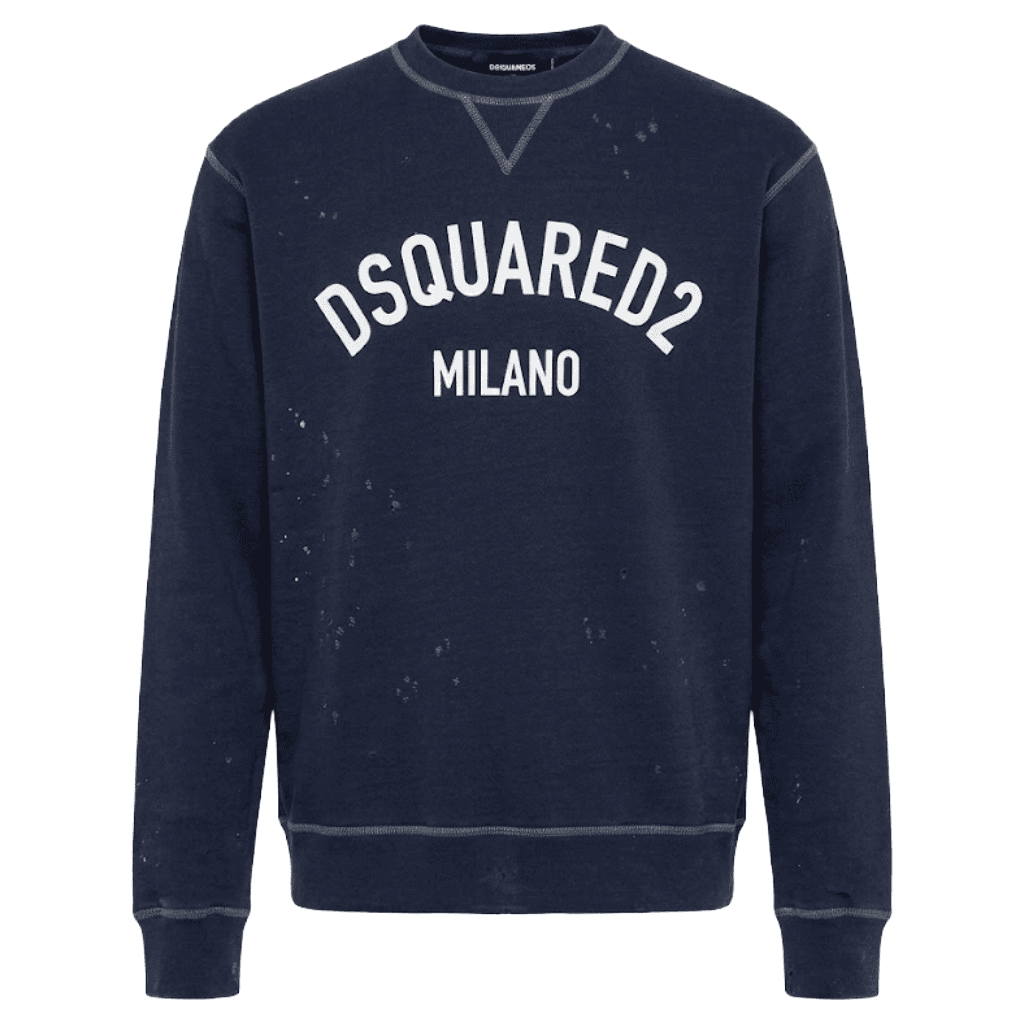 Dsquared2 Felpa girocollo distressed