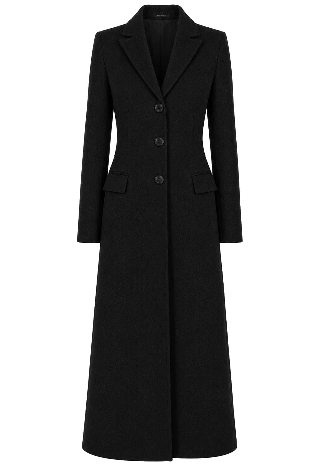 Loro Piana Tessuto Cappotto capolavoro lungo nero
