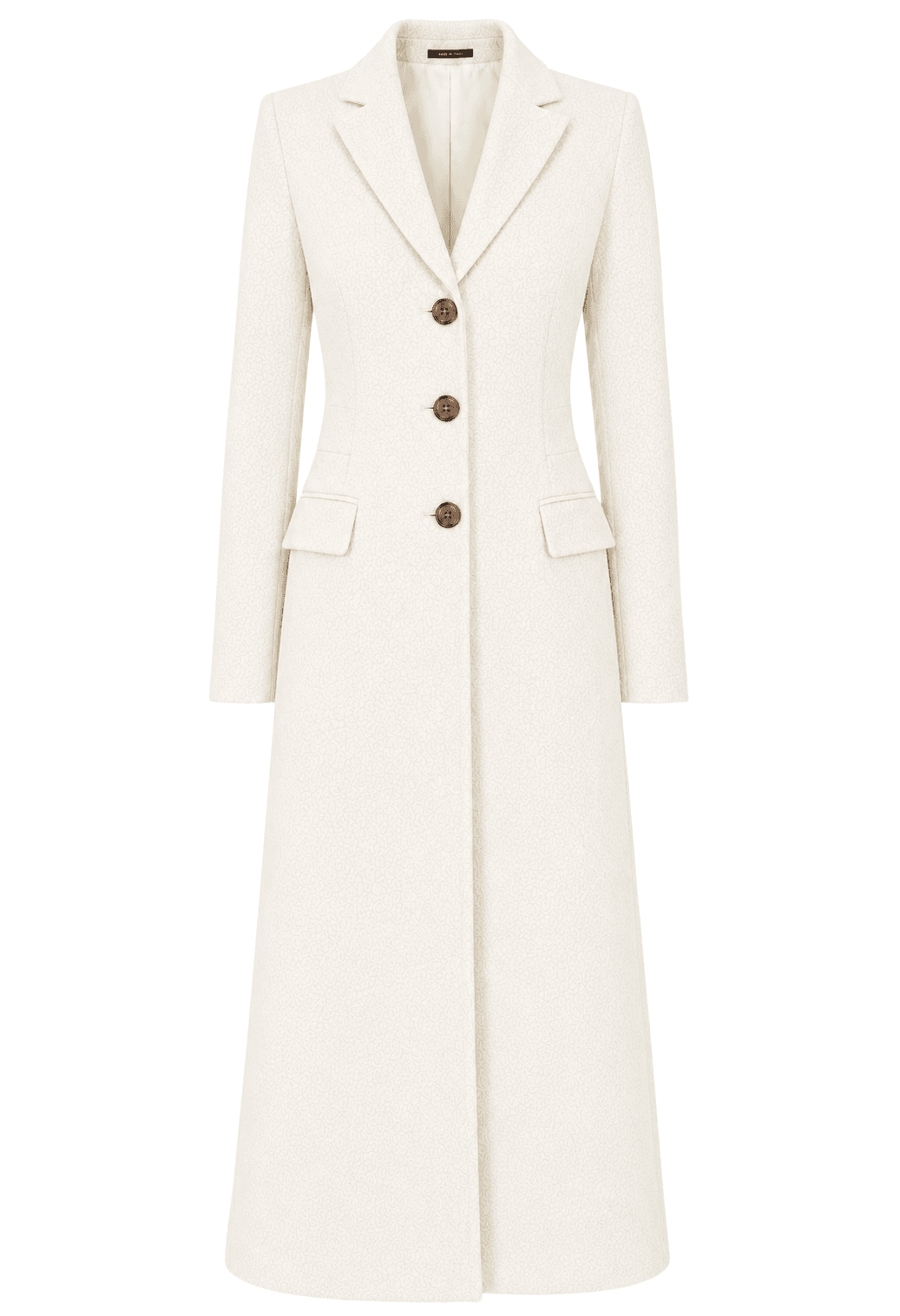 Loro Piana Tessuto Cappotto capolavoro lungo panna