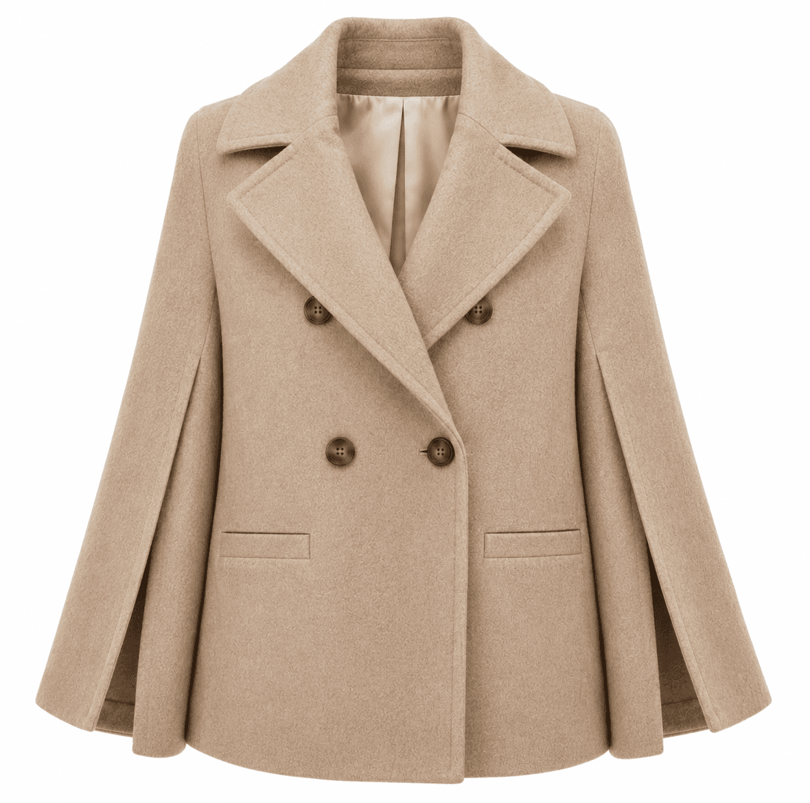 Loro Piana Tessuto Peacoat doppiopetto taglio kimono