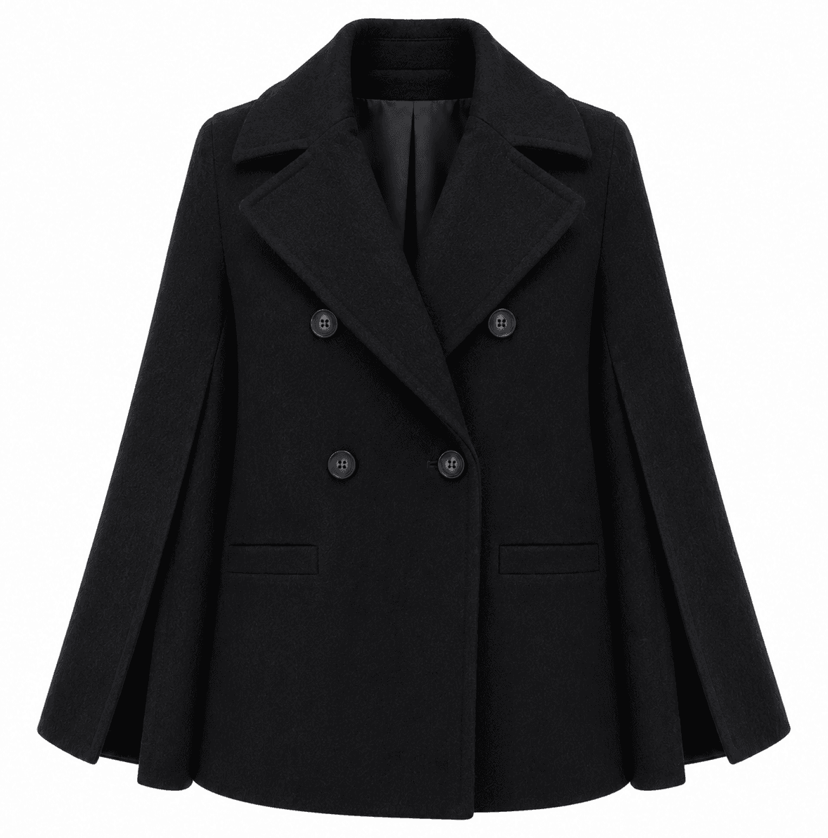 Loro Piana Tessuto Peacoat doppiopetto taglio kimono