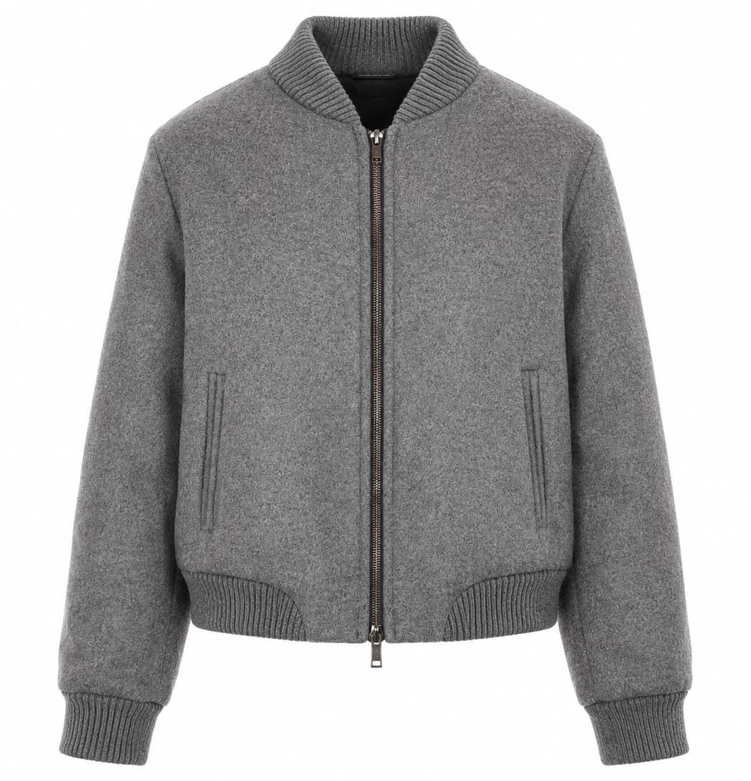Loro Piana Tessuto Bomber capolavoro grigio