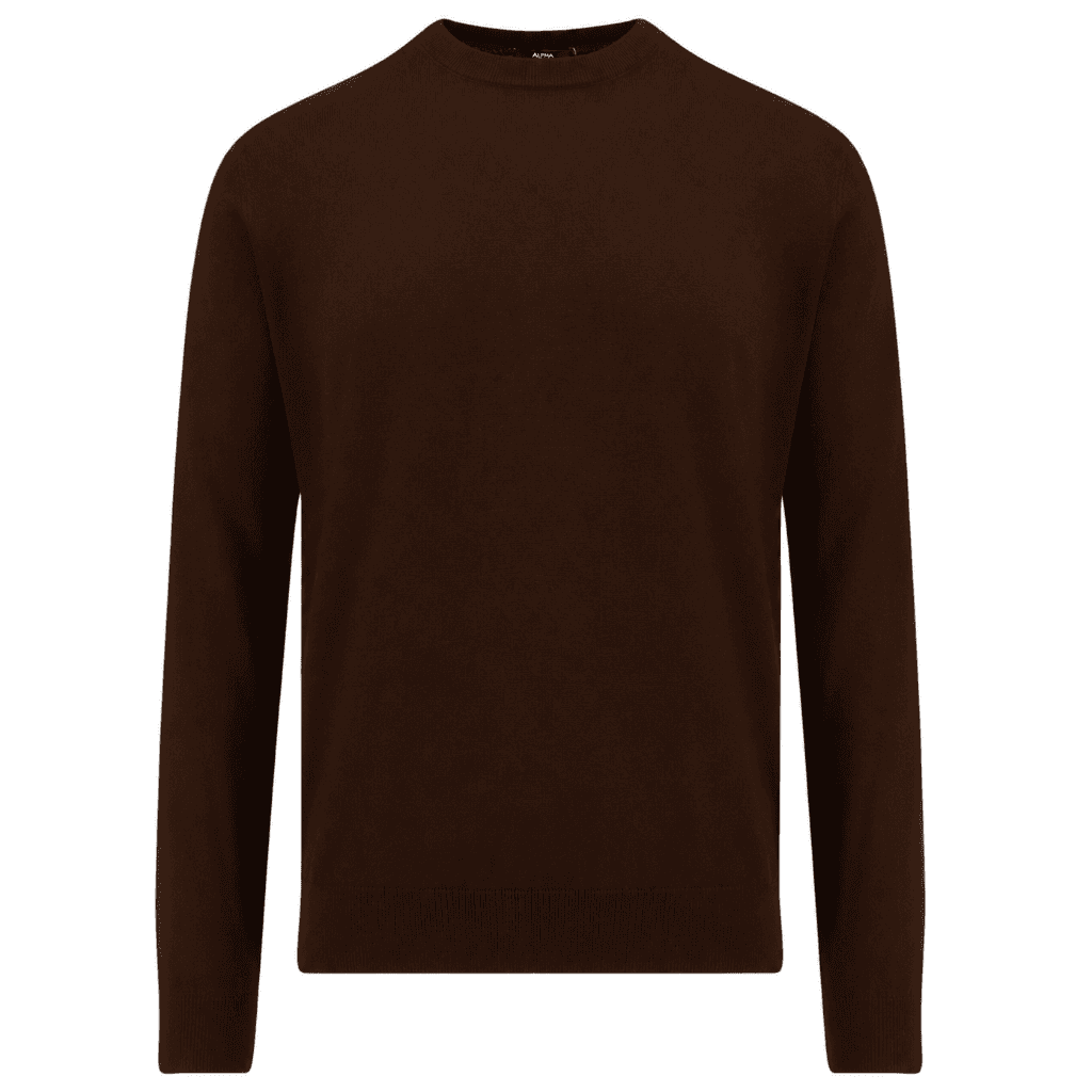 Alpha Studio Maglia girocollo seta e cashmere