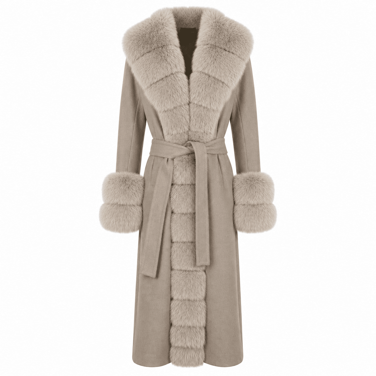 Loro Piana Tessuto Cappotto pelliccia