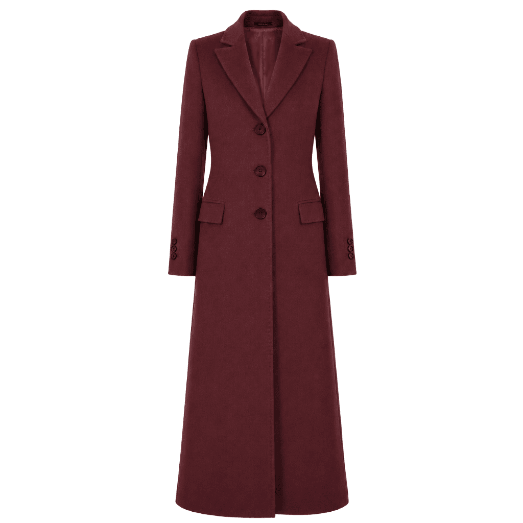 Loro Piana Tessuto Cappotto capolavoro lungo bordeaux