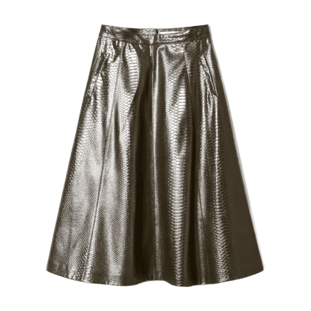 Twinset Gonna longuette con texture animalier