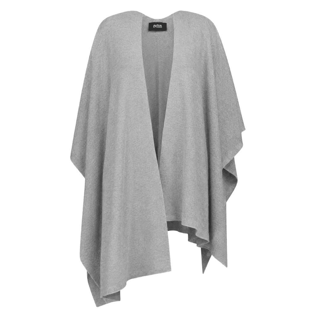 Alpha Studio Poncho flanella
