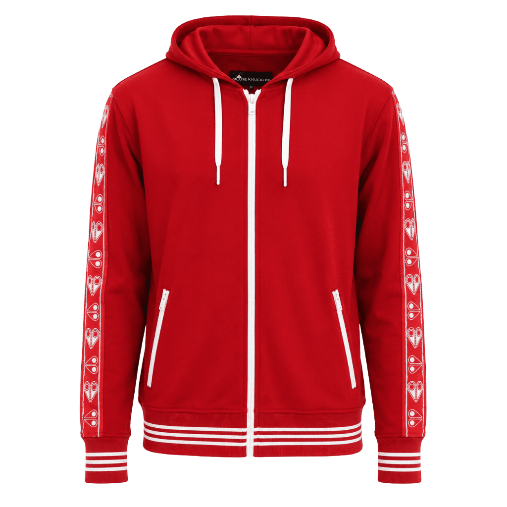 Moose knuckles Felpa jean talon red
