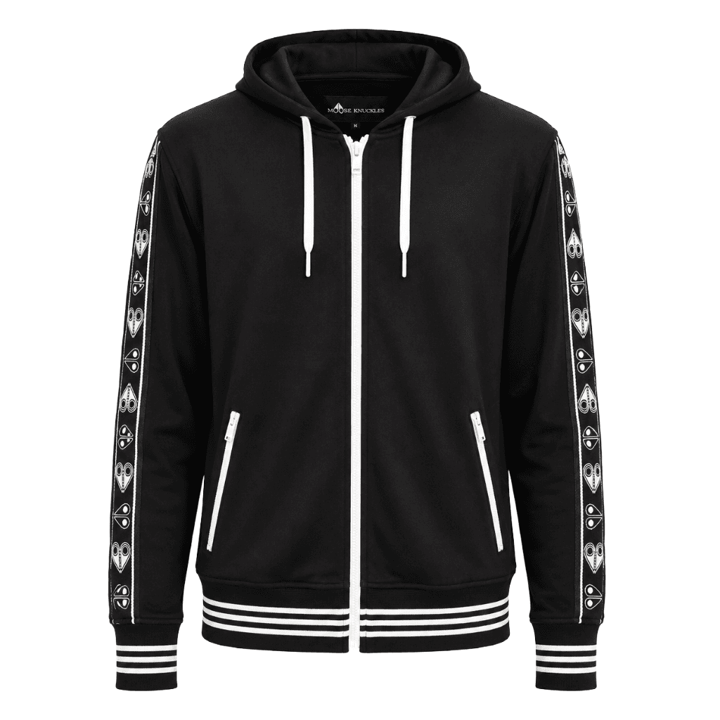 Moose knuckles Felpa jean talon black