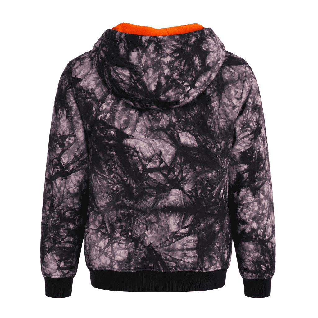 Piumino zip up hoo tie dye