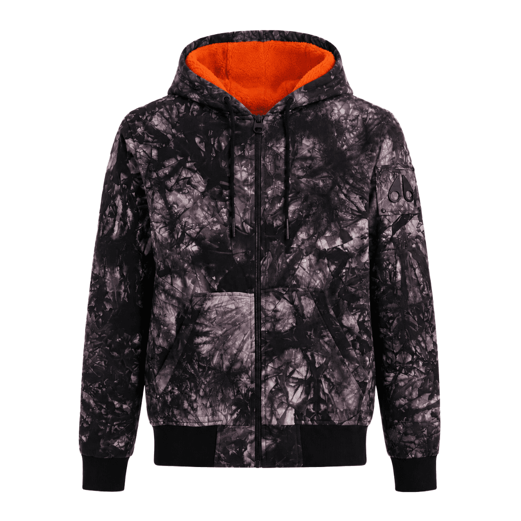Moose knuckles Piumino zip up hoo tie dye