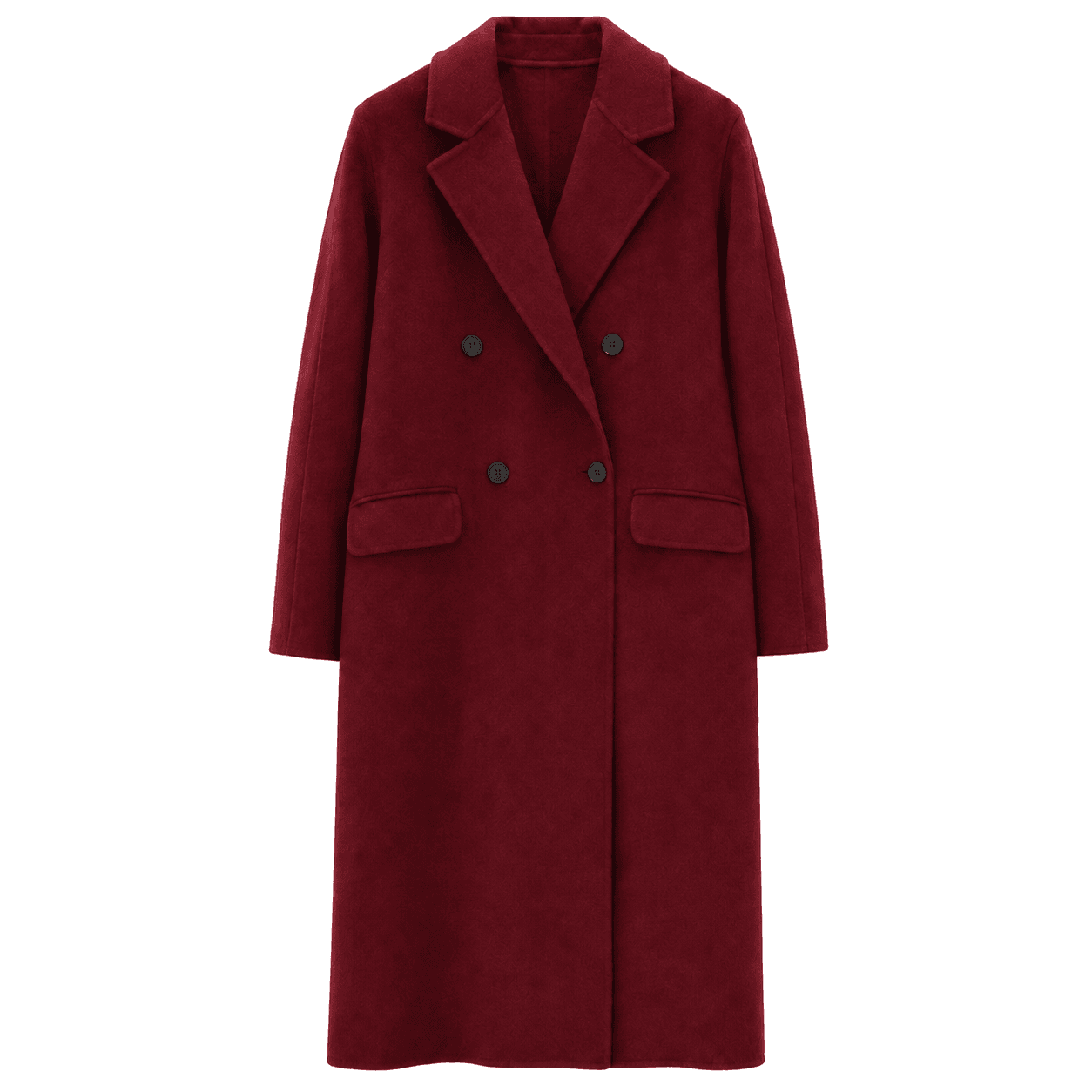 Alpha Studio Cappotto doppiopetto lungo lana