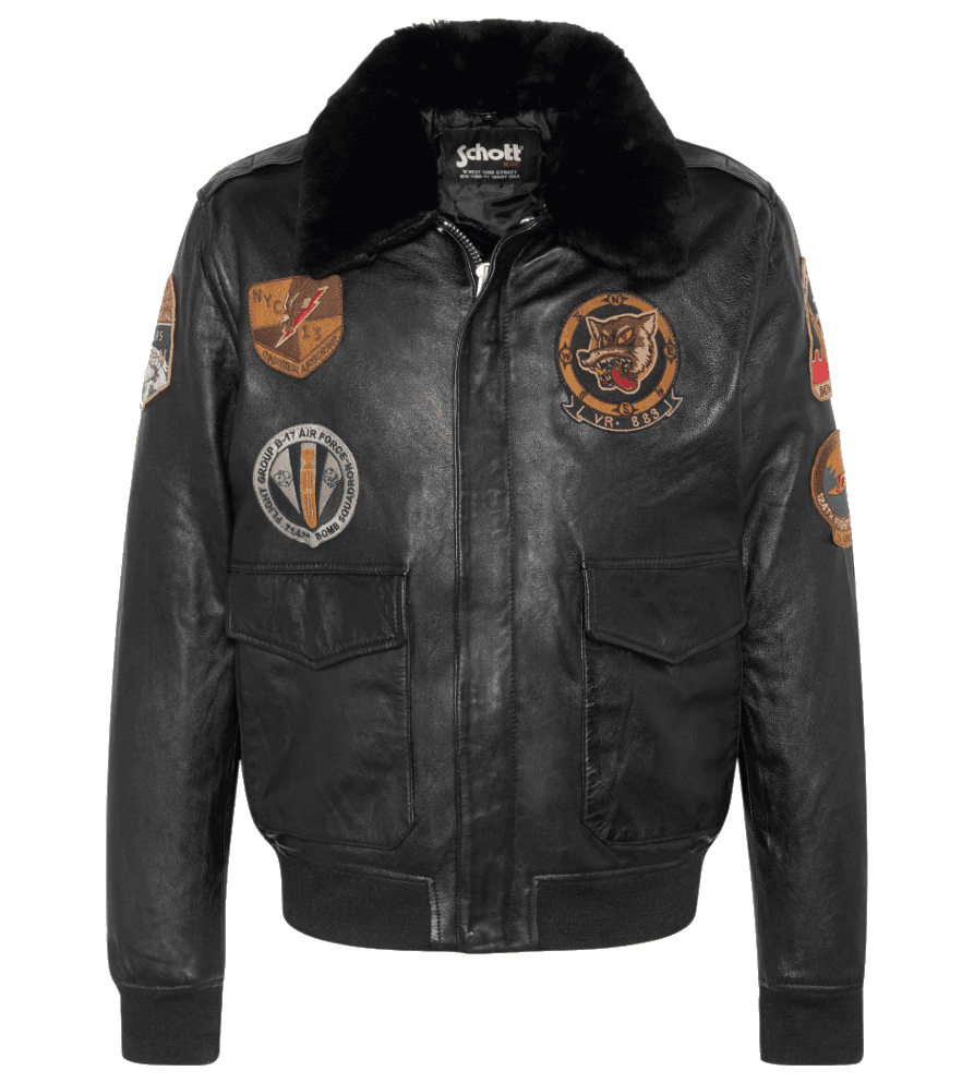 Schott NYC Giacca badge black pilot