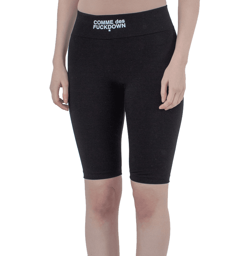 Comme Des Fuckdown Leggings in cotone nero