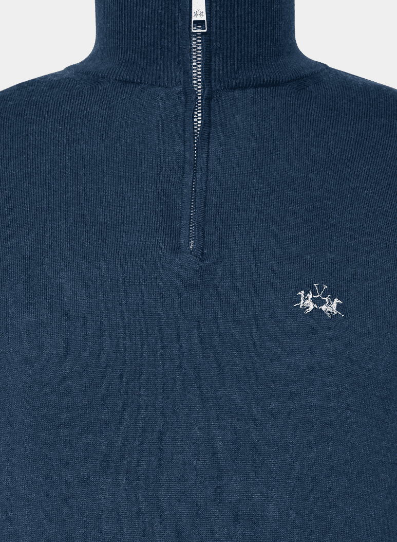 Man half zip tricot