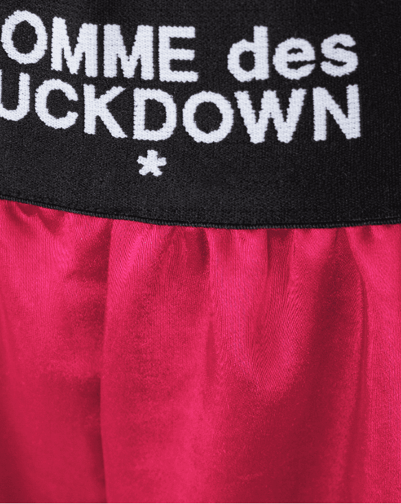Shorts in raso fuxia