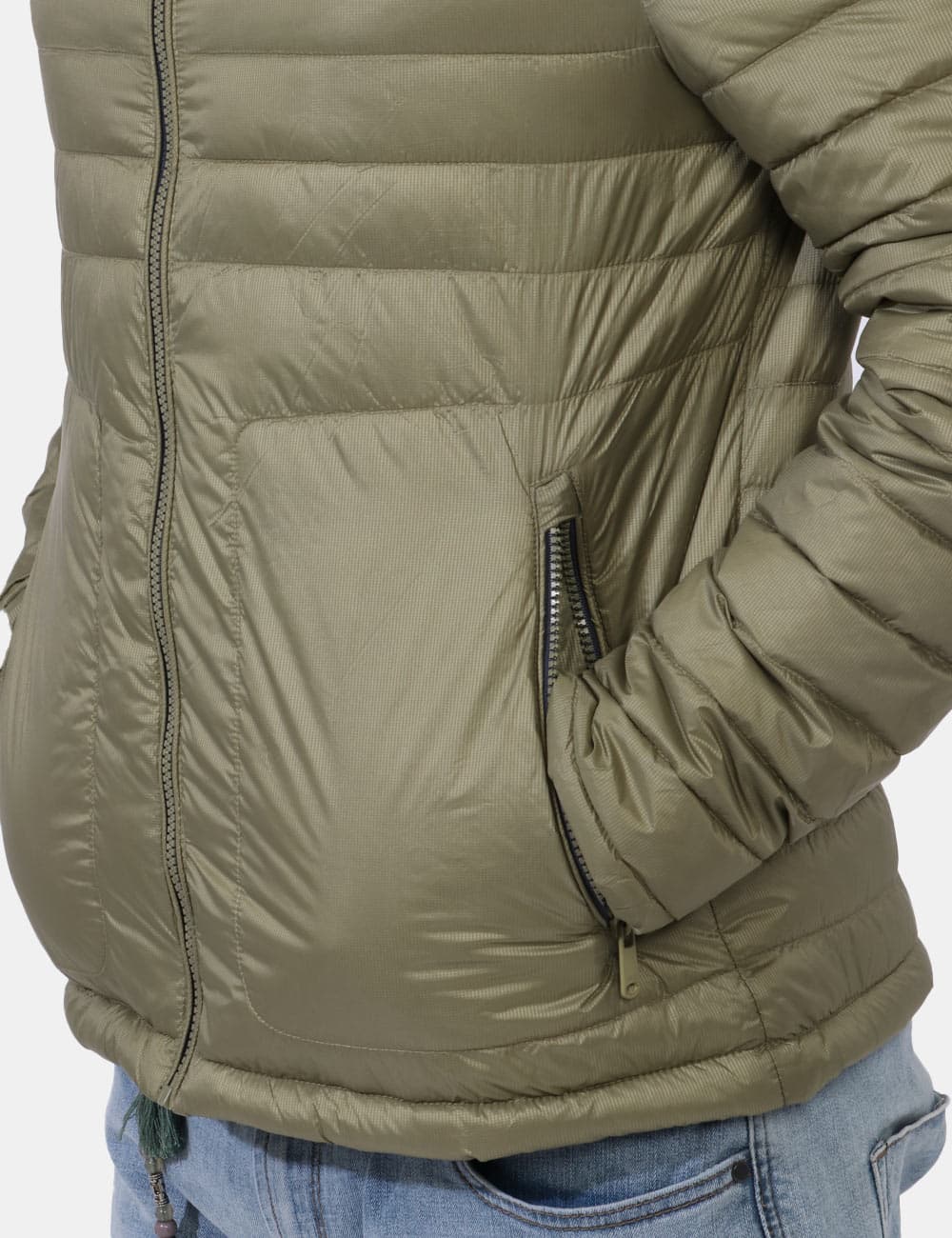 Piumino leggero verde