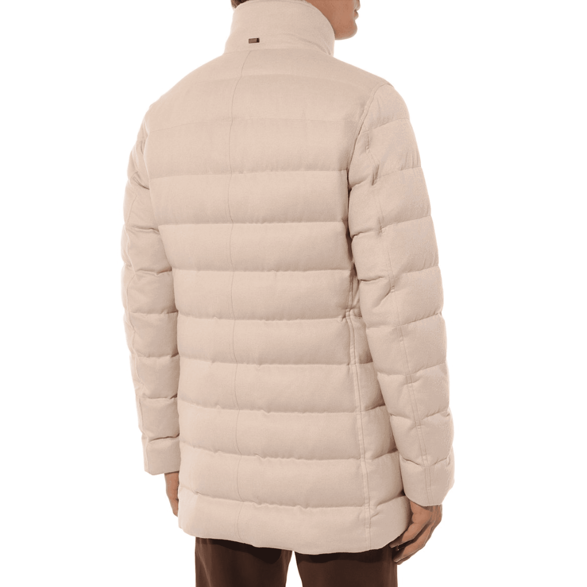 Piumino cashmere beige