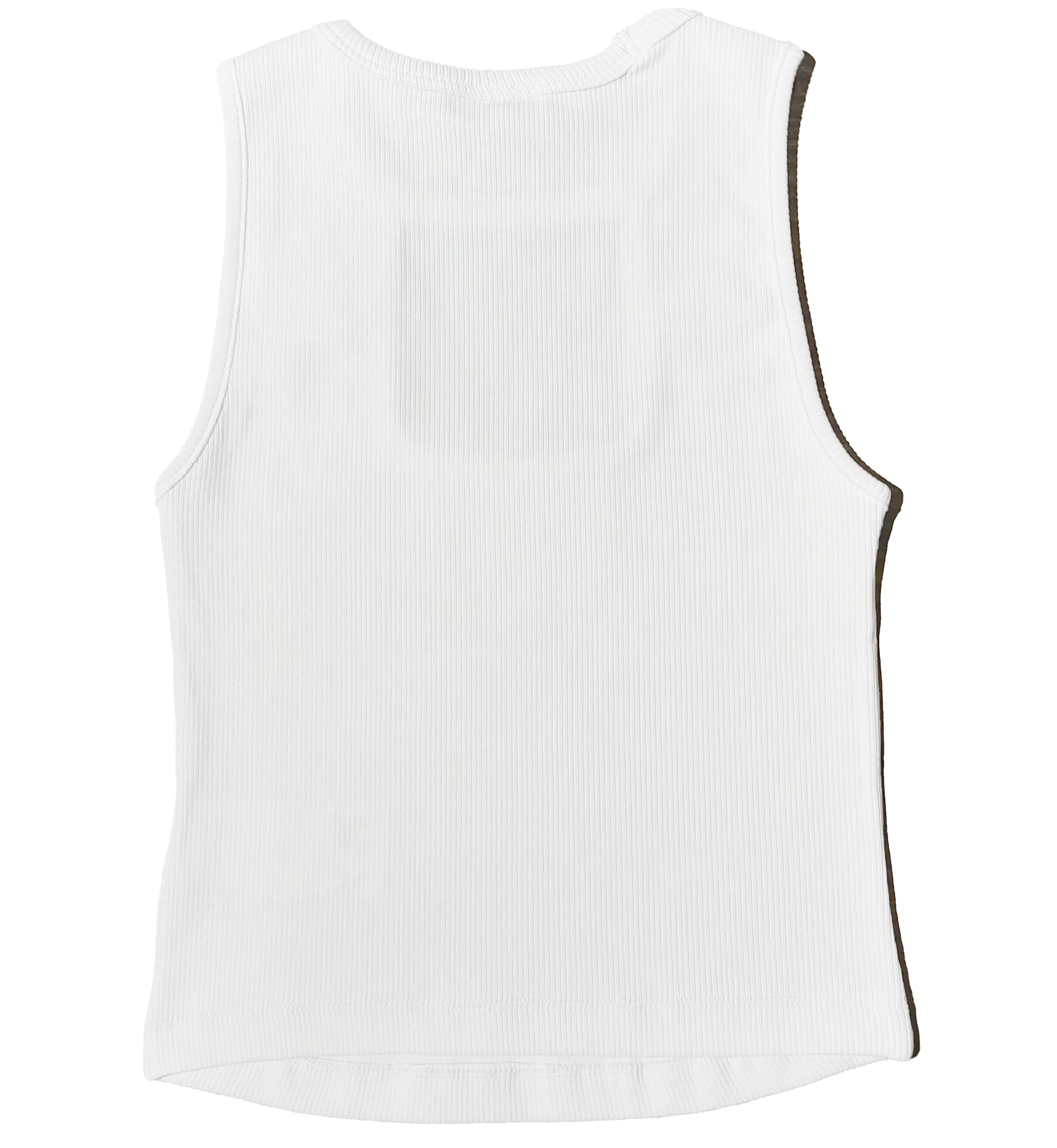 Top in costina bianco