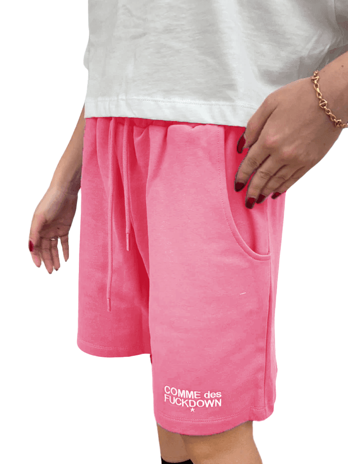 Shorts geranio ricamo logo