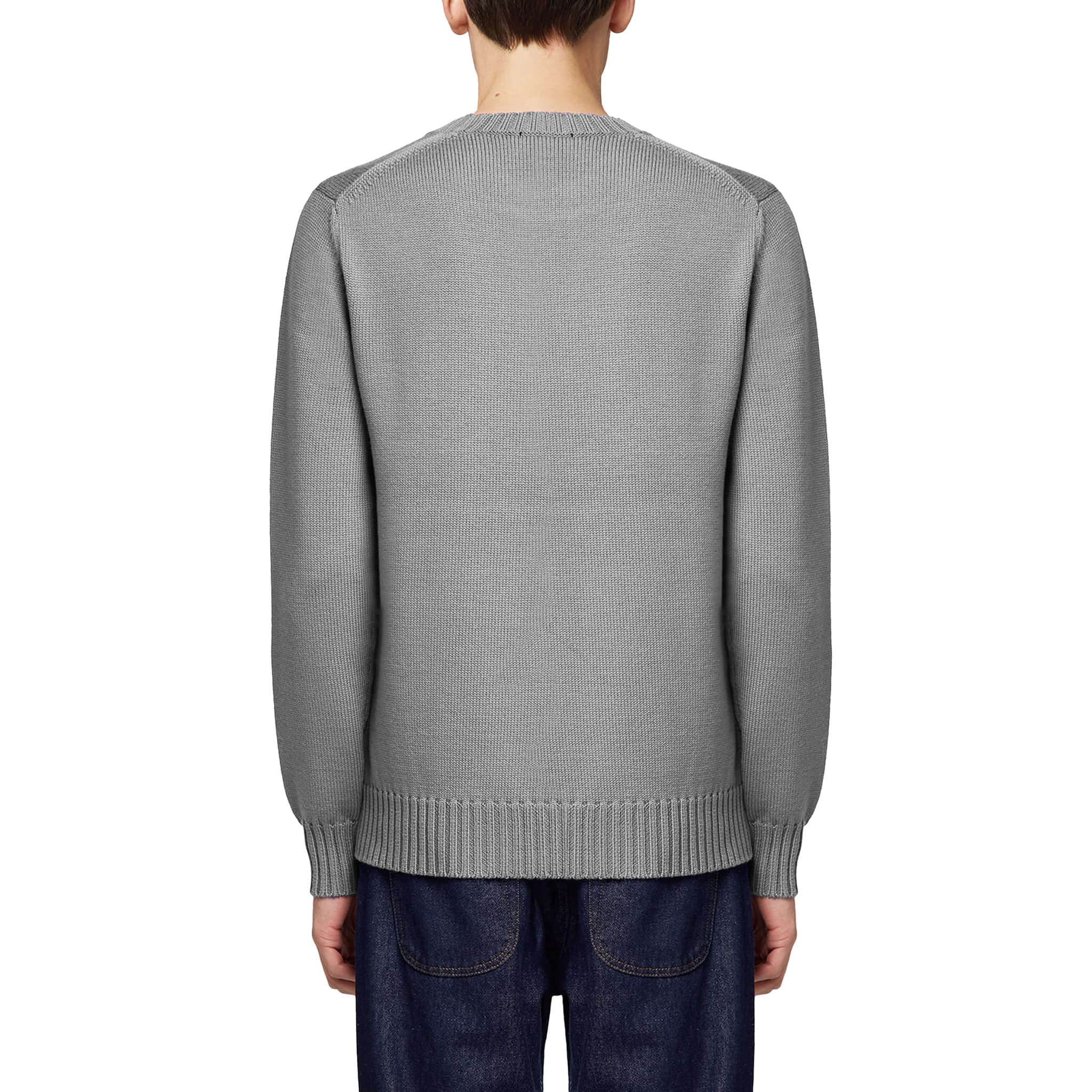 Maglia girocollo a maniche lunghe in cashmere