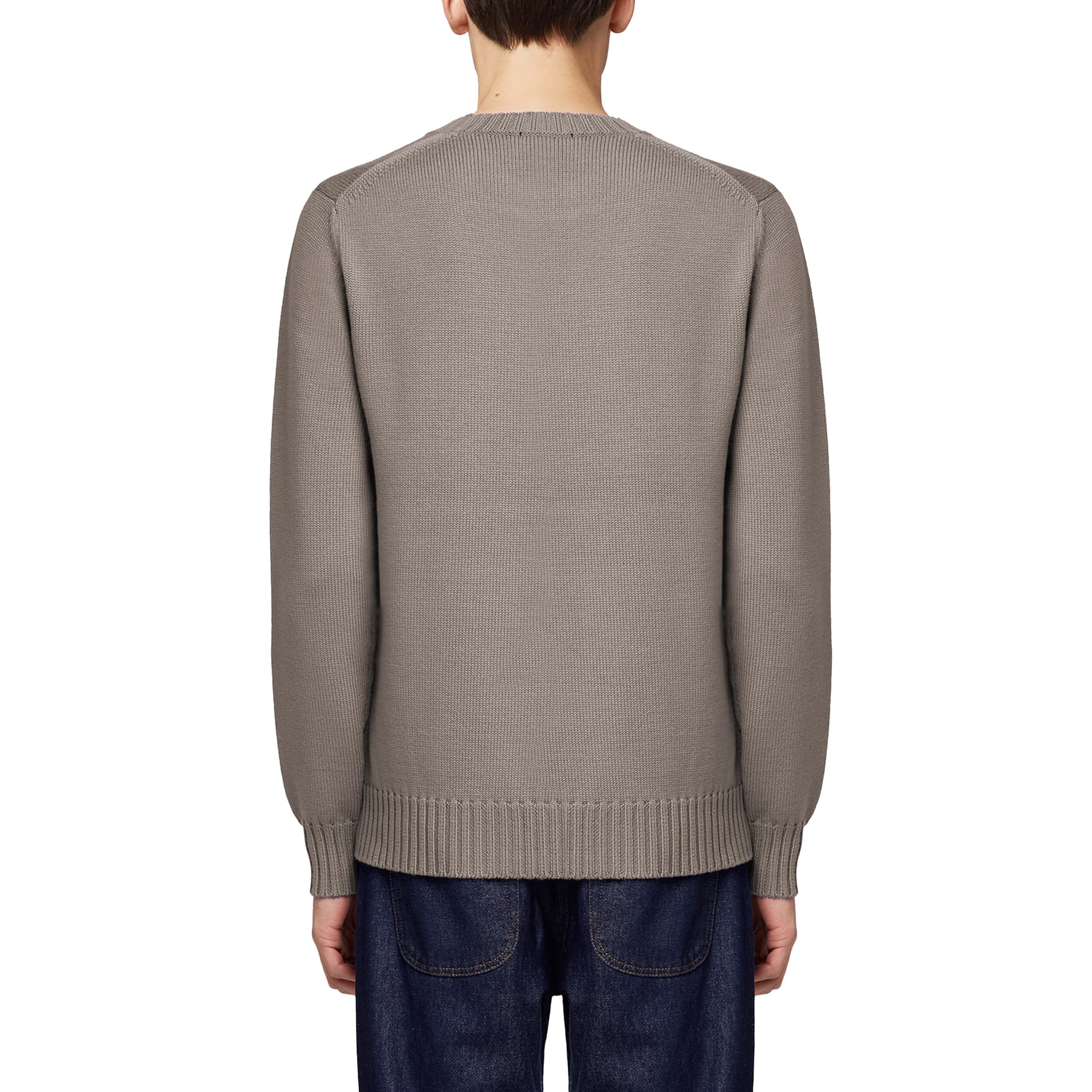 Maglia girocollo a maniche lunghe in cashmere