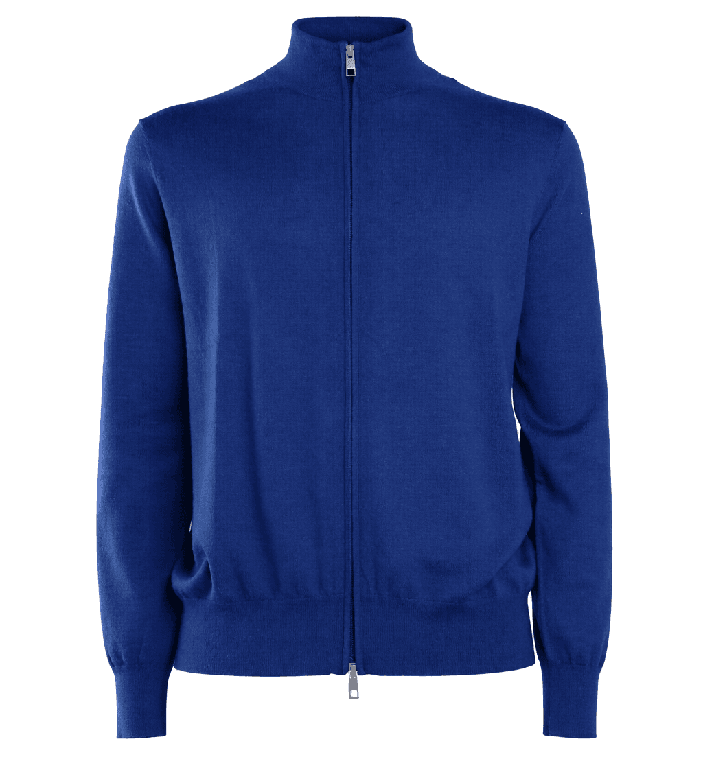 Cardigan finezza 16 bluette