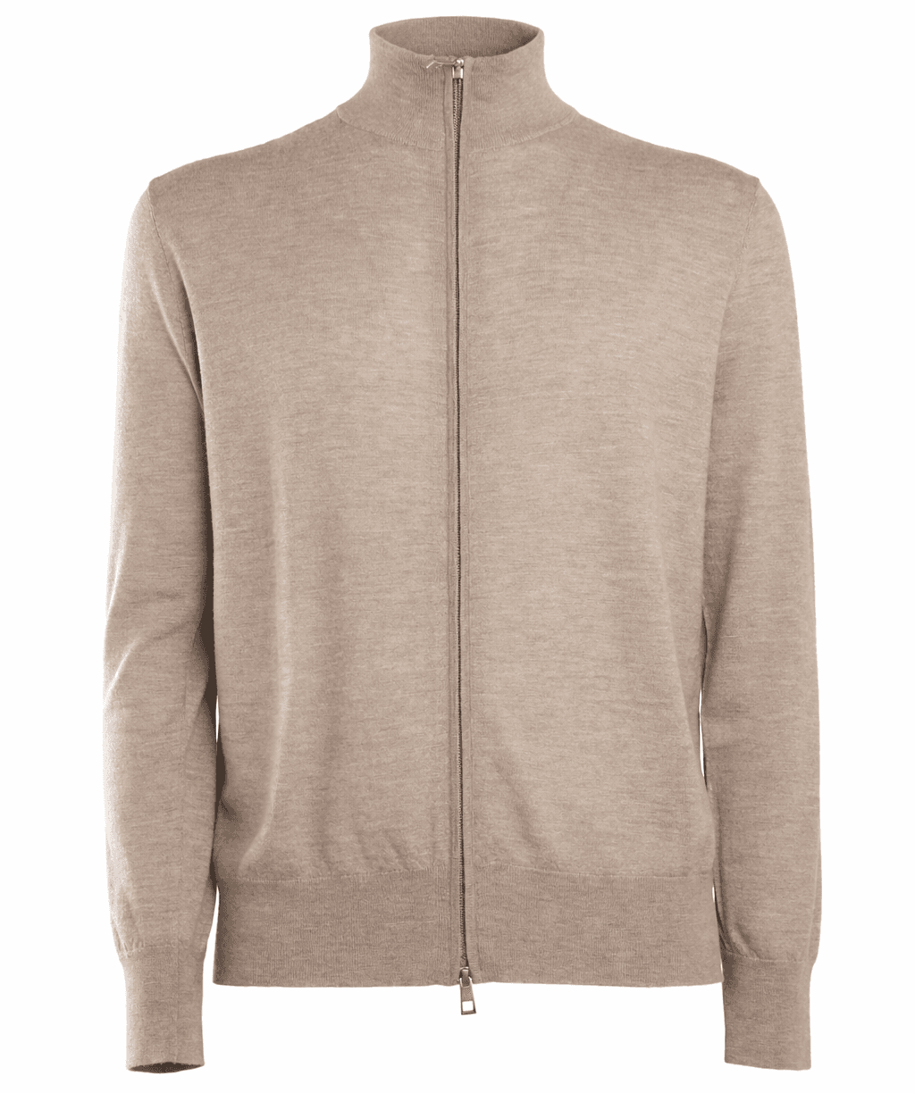 Cardigan finezza 16 beige