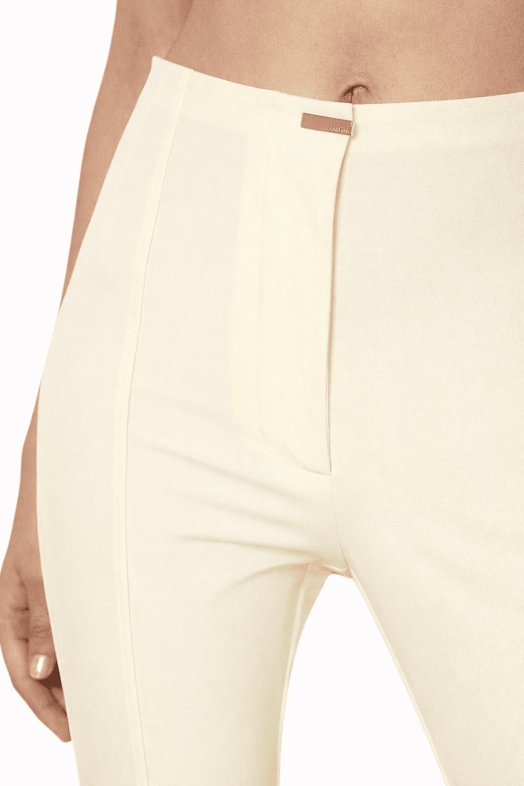 Pantaloni coconut white