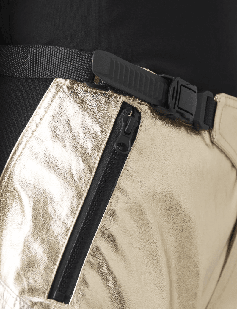 Pantaloni prometeo gold silver