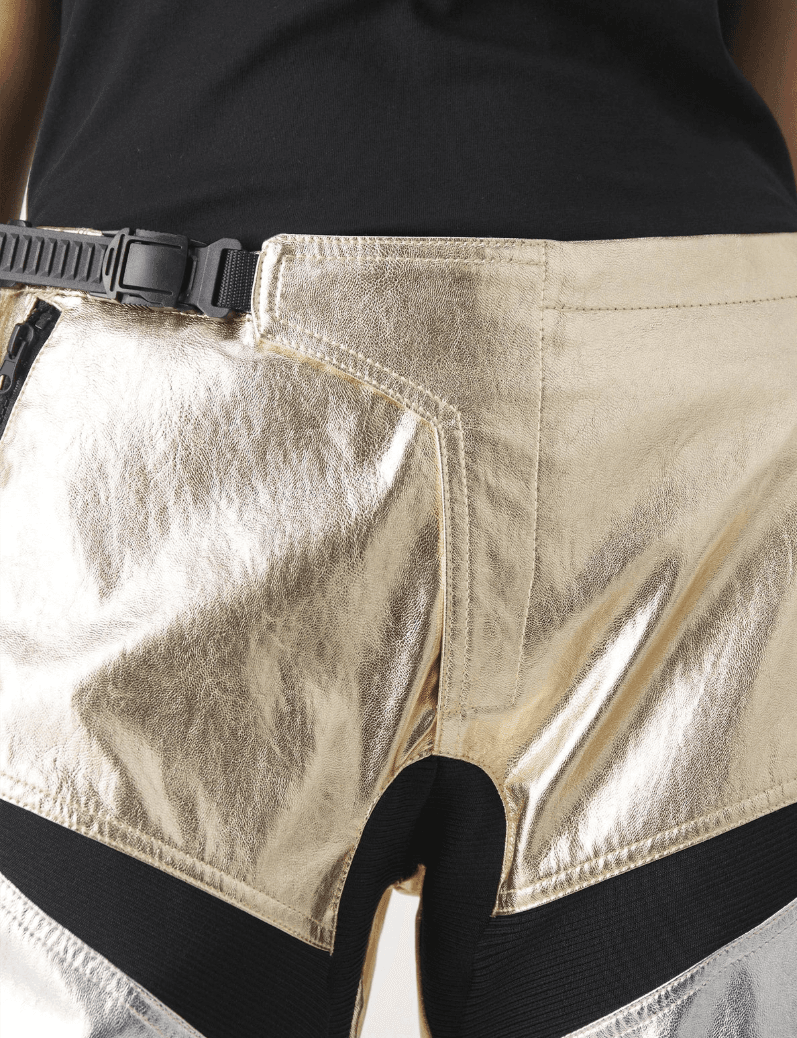 Pantaloni prometeo gold silver