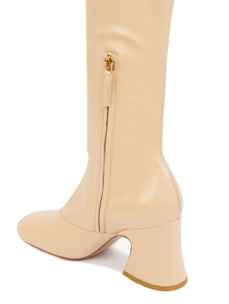 Janis heeled boot beige