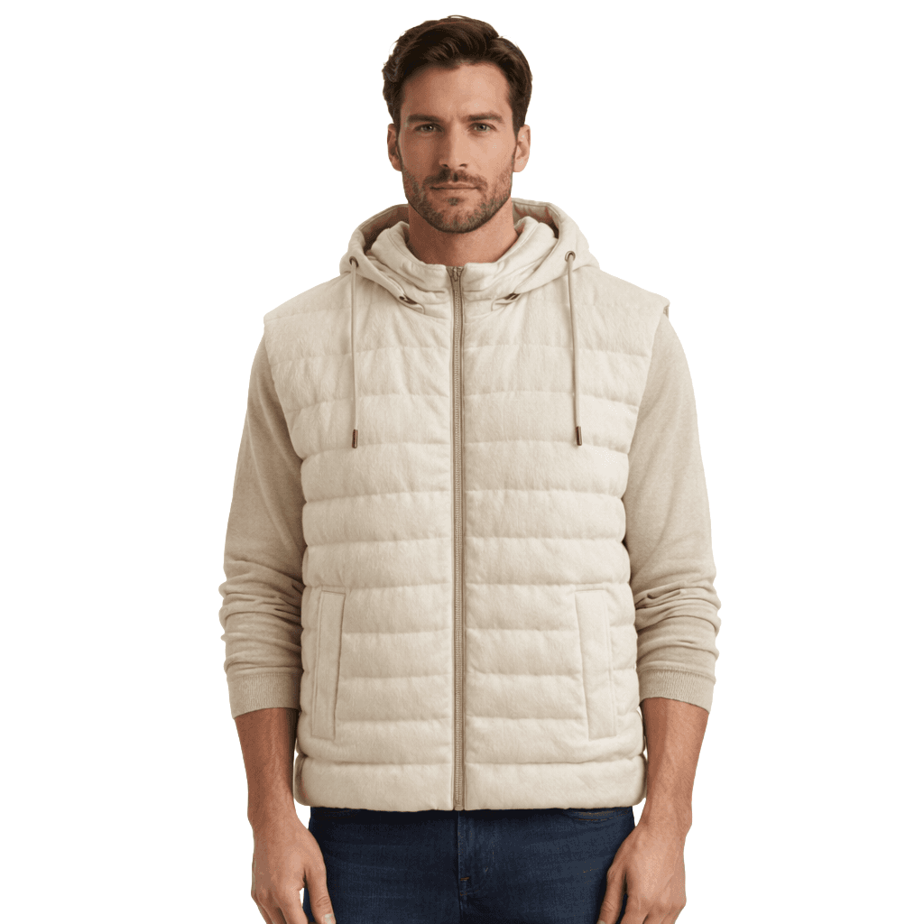 Gilet trapuntato bianco