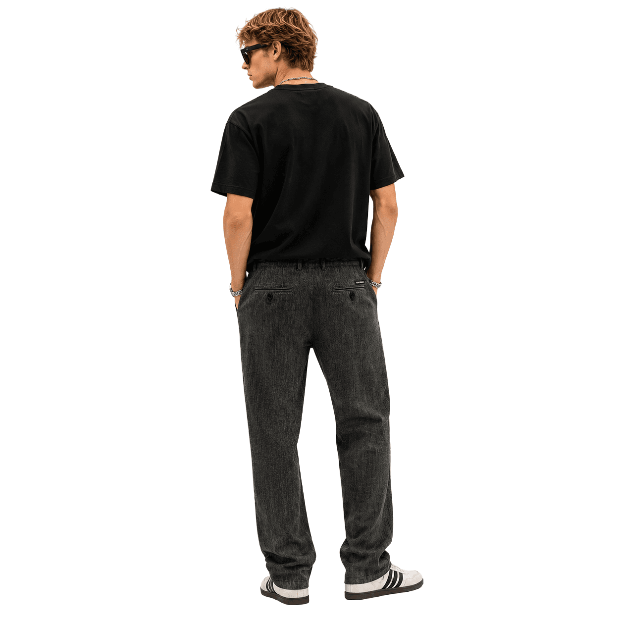 Pantalone in denim nero