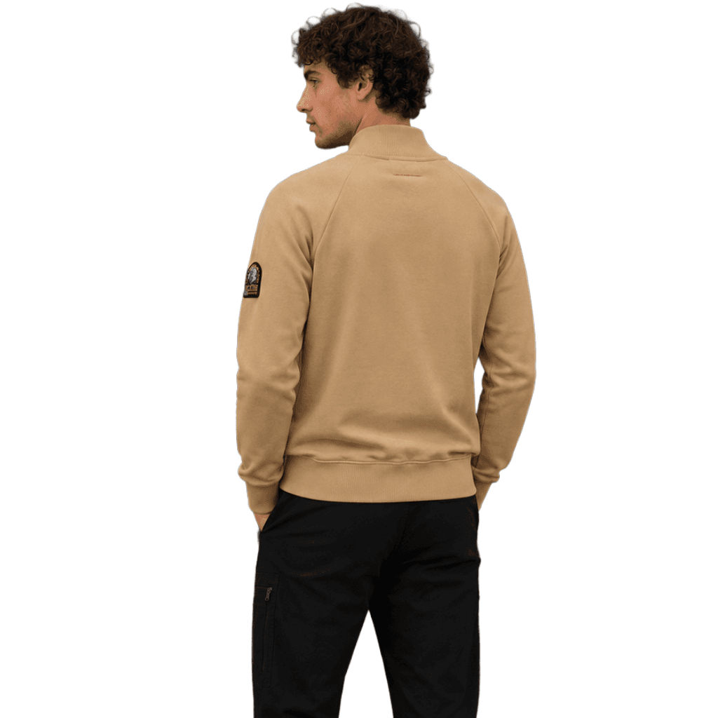 Felpa beige full zip