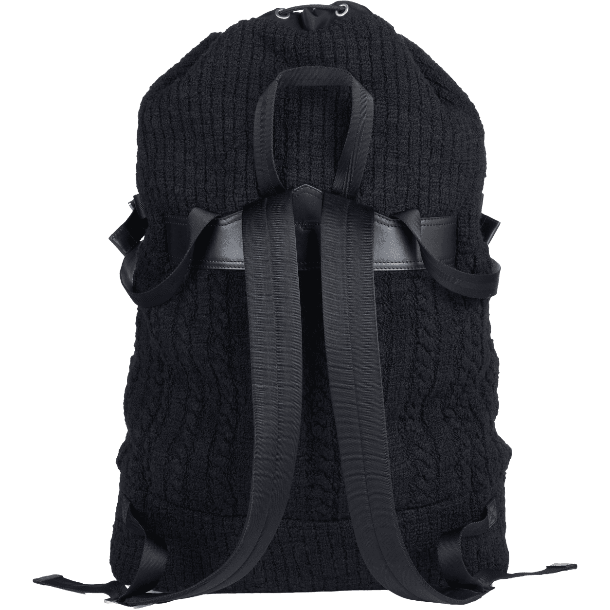 Zaino nero in maglia