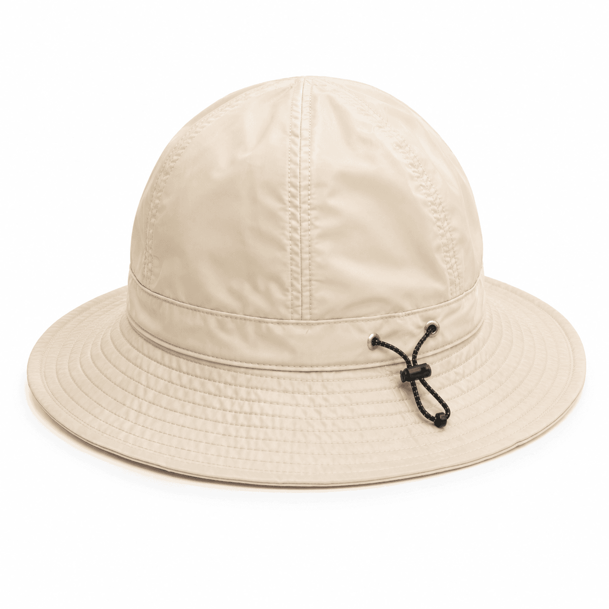 Metal bucket hat beige