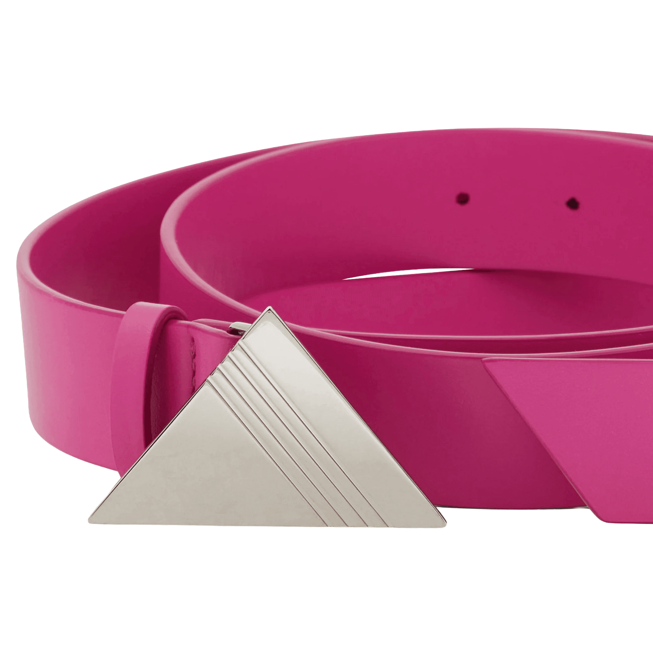 Cintura in pelle fuxia