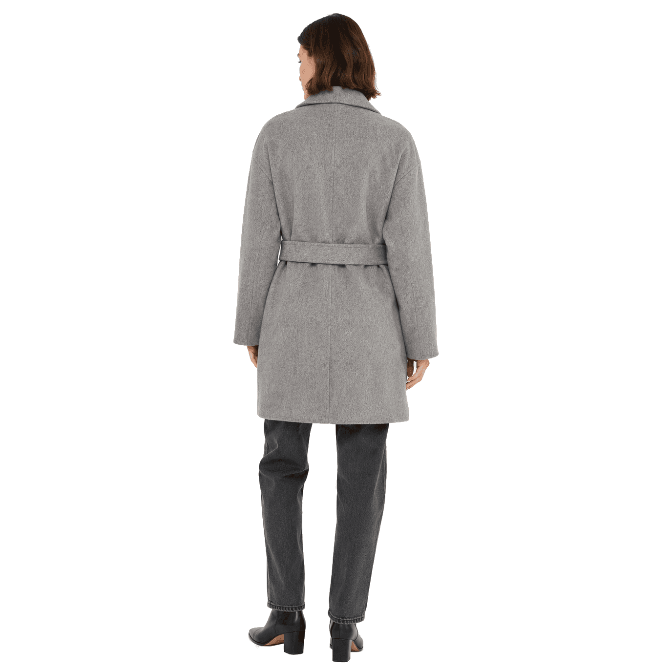 Cappotto lana con cintura