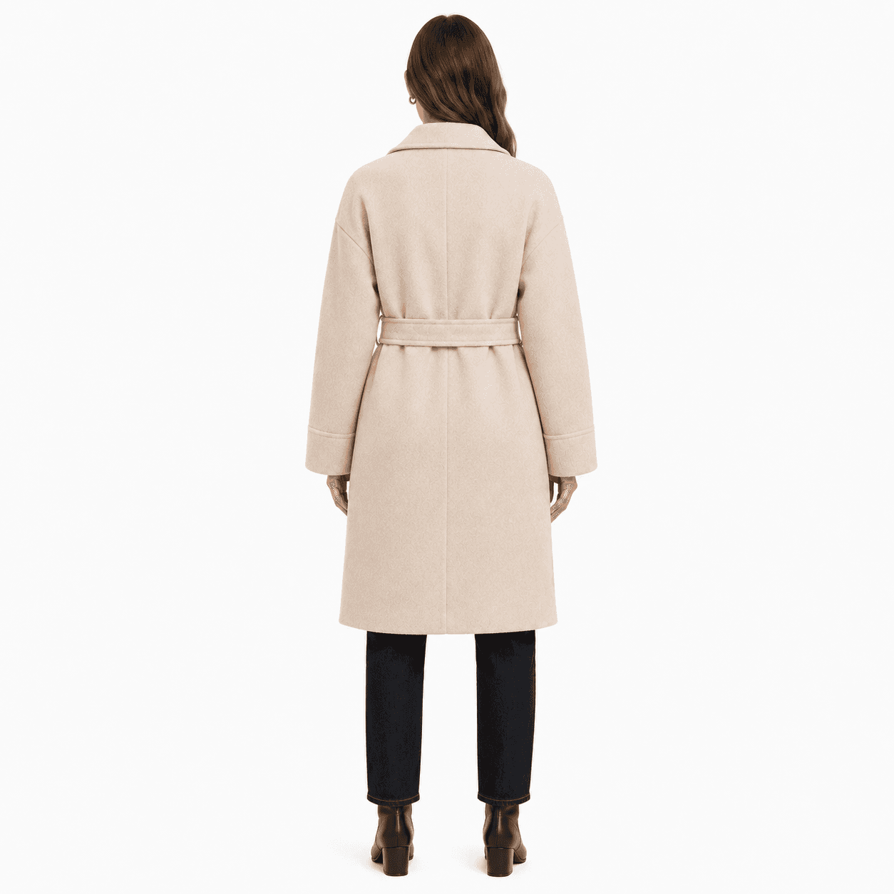 Cappotto lana con cintura