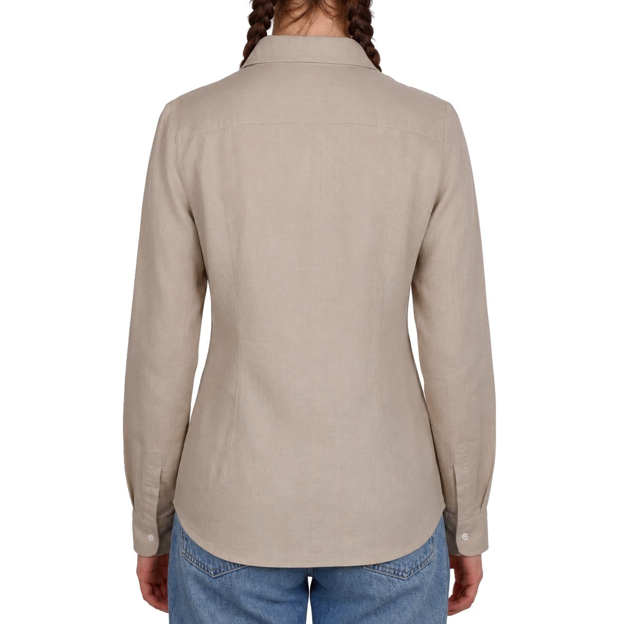 Camicia lino beige
