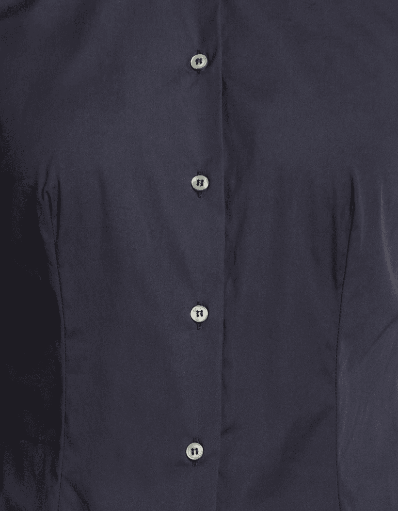 Camicia misto cotone blu