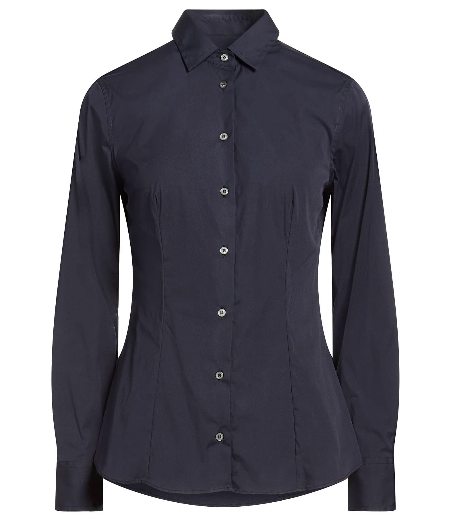 Camicia misto cotone blu