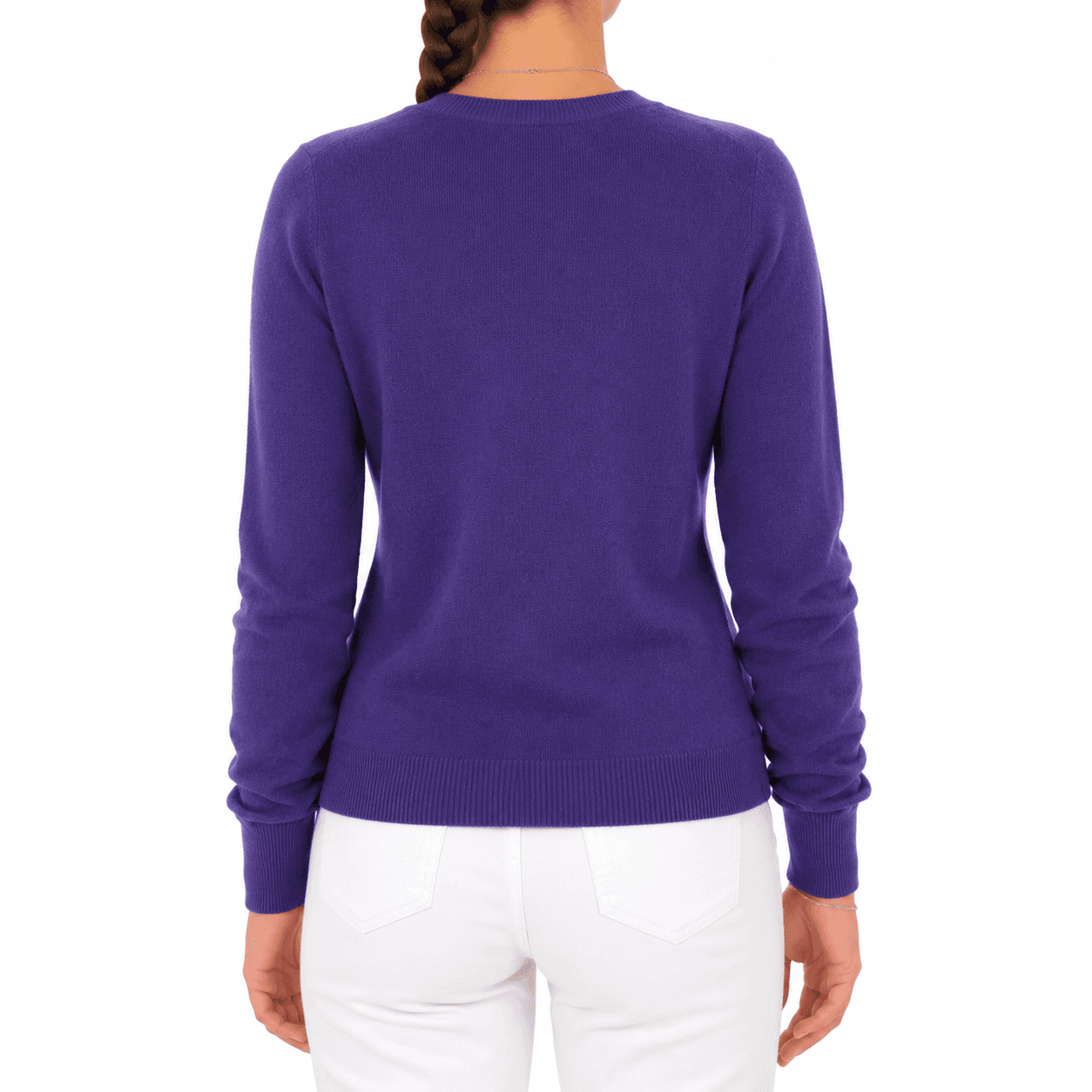 Maglia cashmere girocollo