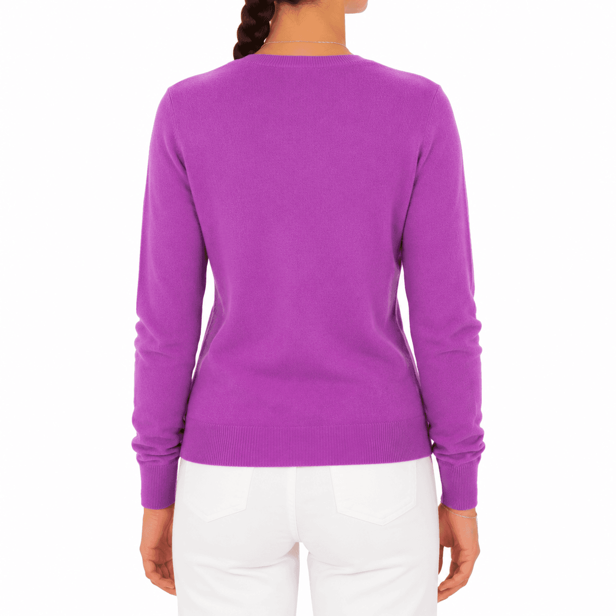 Maglia cashmere girocollo