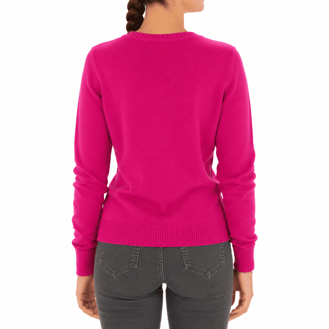 Maglia cashmere girocollo